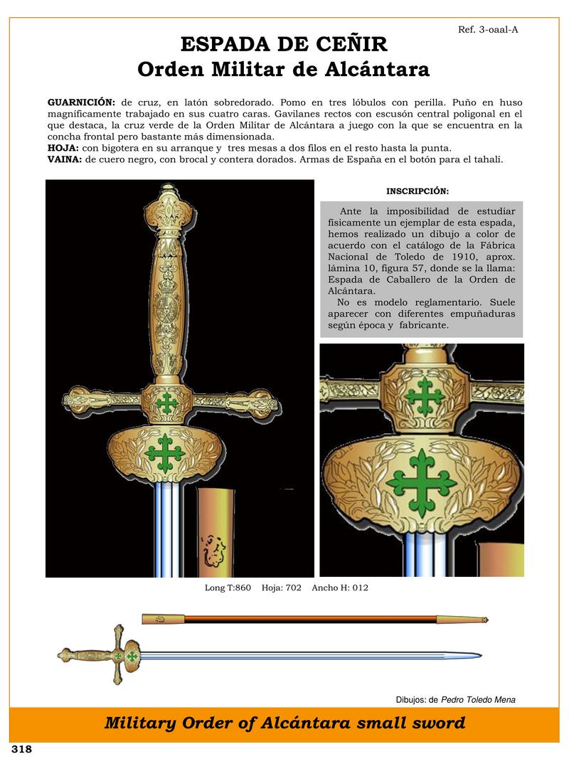 espada de ceir jpg 1744736966 1744758649 - Spada da Cingere: L'Eleganza dell'Ordine di Alcántara