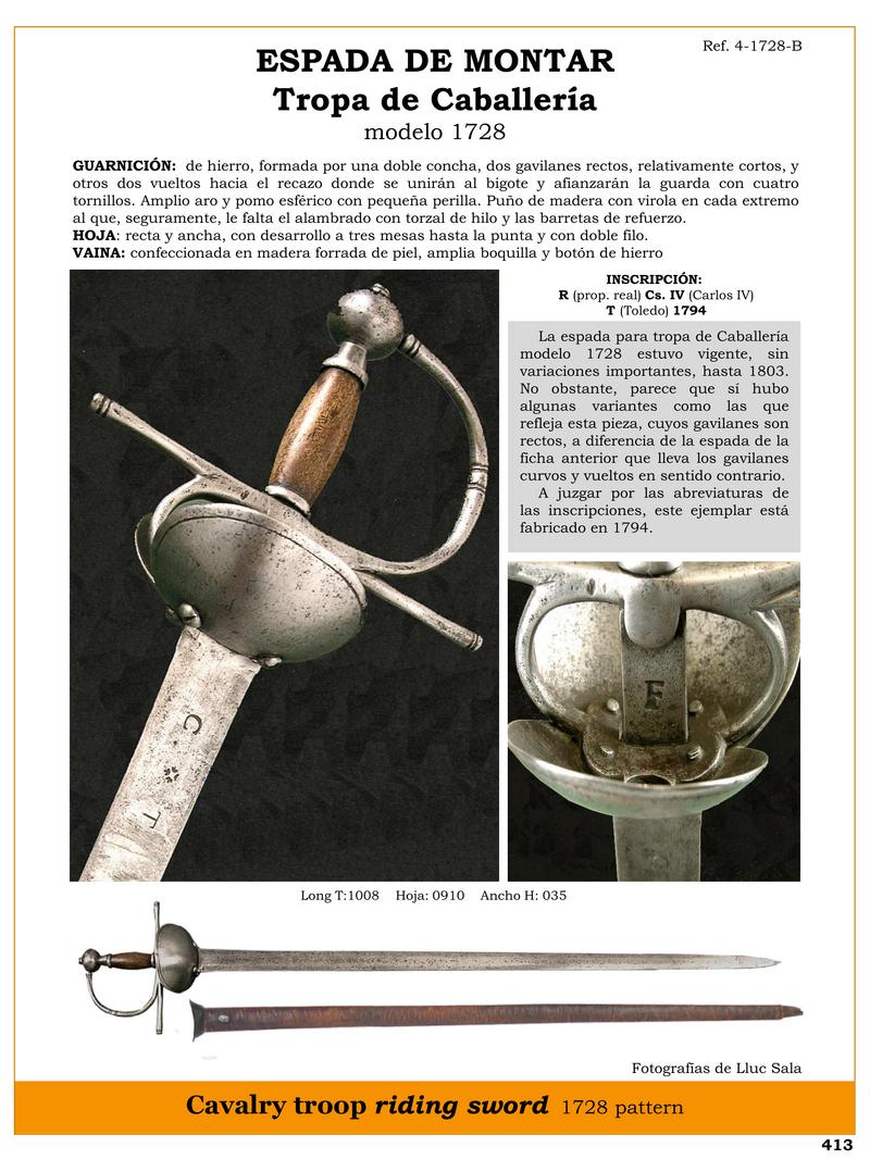 espada de montar tropa de caballera modelo 1728 jpg 1745925325 1745925635 - Spada da Montare di Cavalleria 1728: Storia e Dettagli