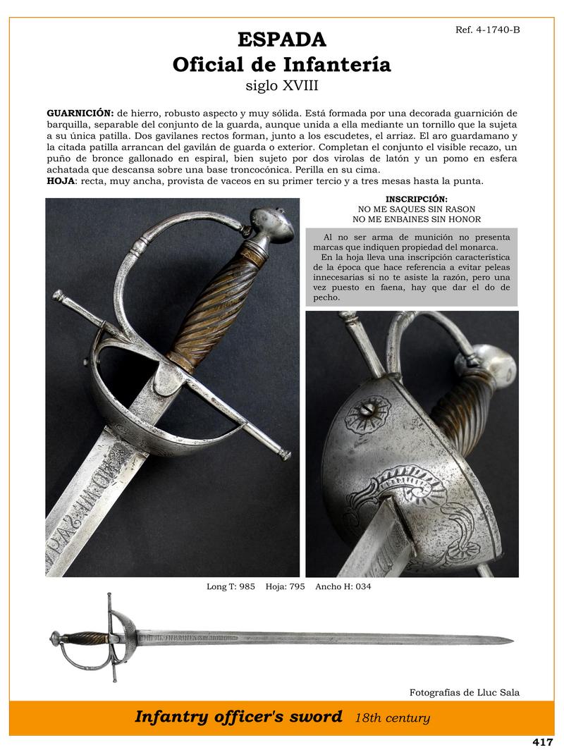 espada oficial de infantera siglo xviii jpg 1745903363 1745925073 - Spada da Ufficiali del XVIII secolo: Storia e Design Unico