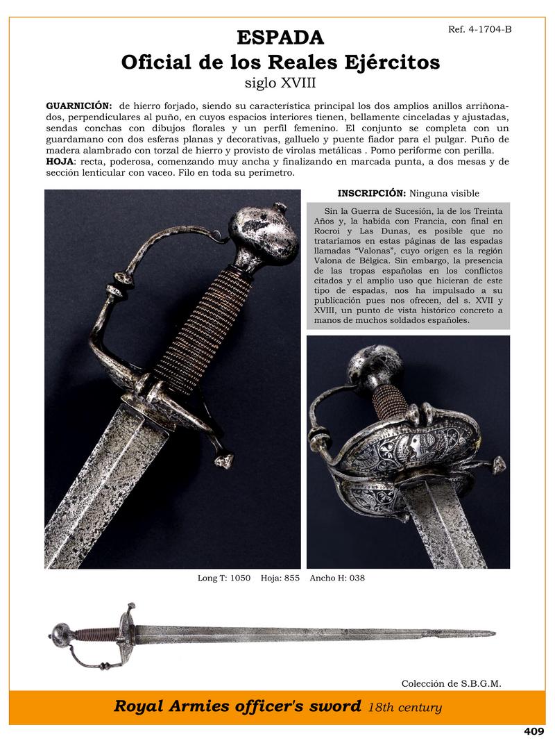 espada oficial de los reales ejrcitos siglo xviii jpg 1745773768 1745795456 - Spada Wallona del XVIII secolo: Storia e Design Affascinante