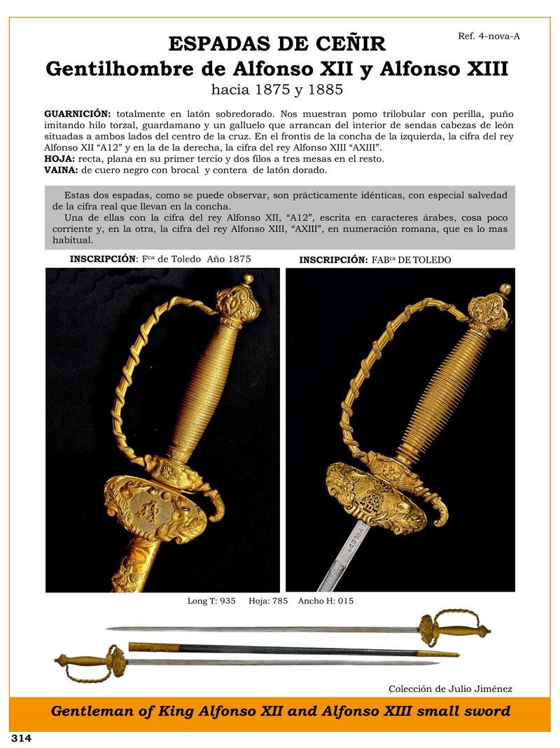 espadas de ceir jpg 1744650570 1744672258 - Spade da Cingere di Alfonso XII e XIII: Gioielli Storici