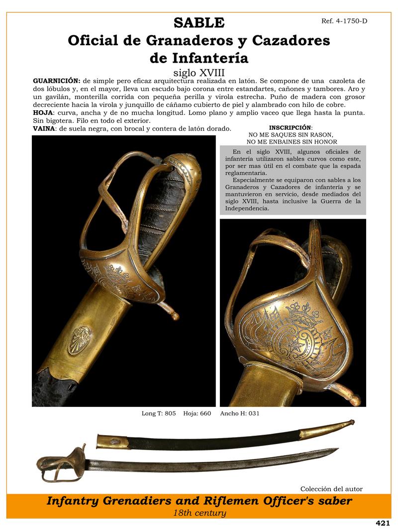 oficial de granaderos y cazadores de infantera siglo xviii jpg 1745946561 1745968259 - Sabo Curvo: L'Arma Iconica degli Ufficiali del XVIII Secolo