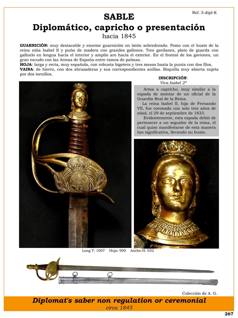 sable jpg 1743768729 1743769013 - Sable Diplomatico Isabel II: Storia e Design Unico