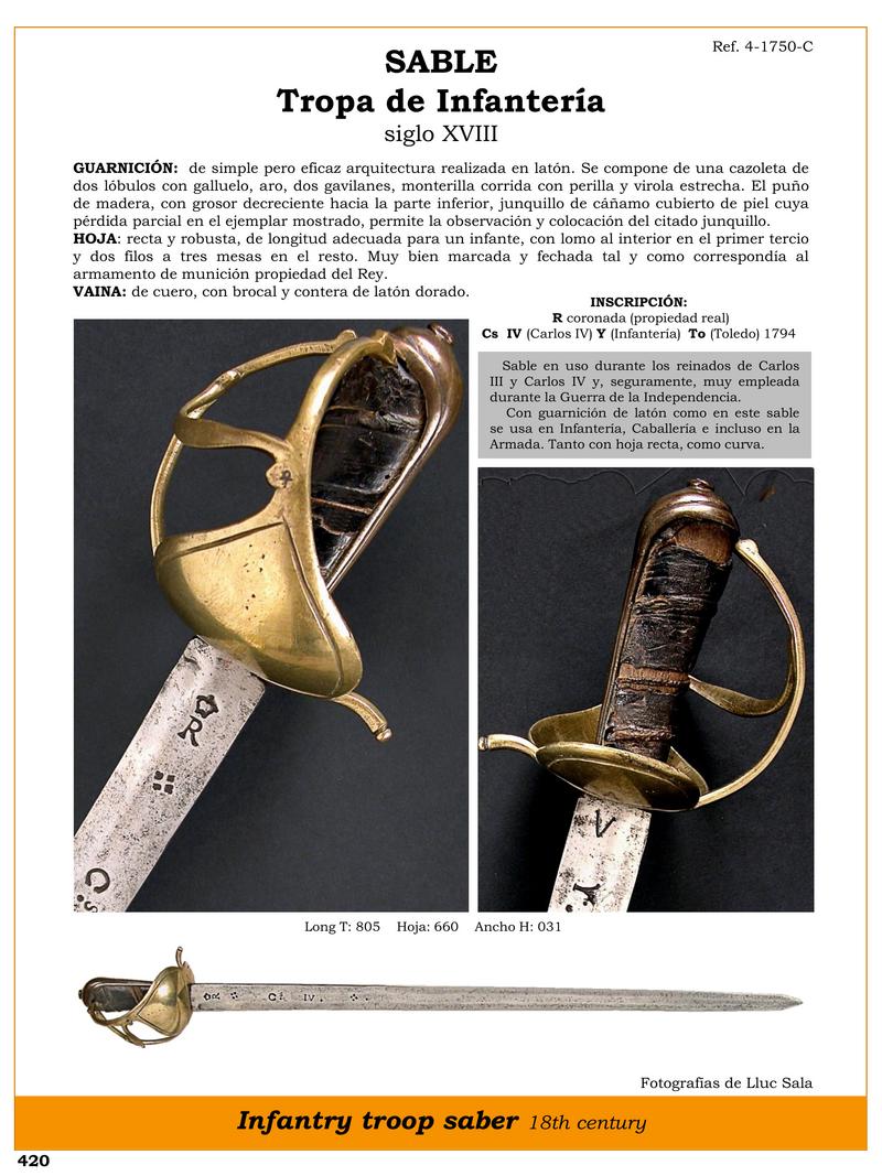 sable jpg 1745925392 1745925780 - Sable da Fanteria del XVIII Secolo: Storia e Dettagli Unici