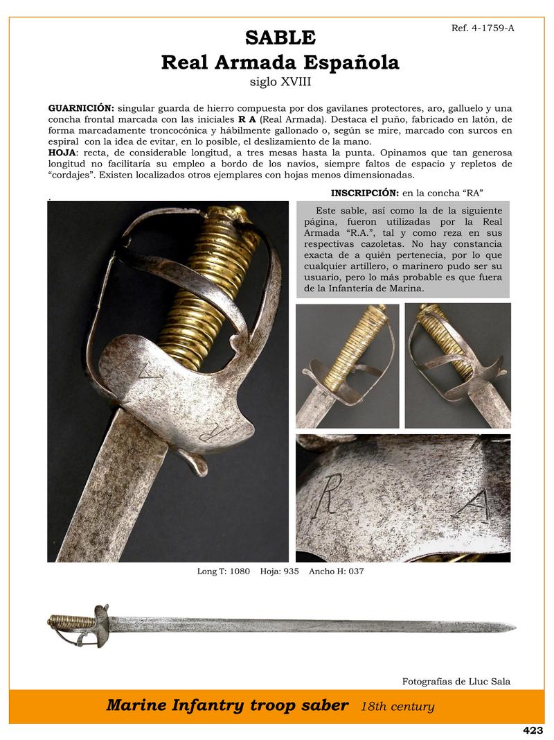 sable jpg 1745989769 1746011459 - Sciabola Storica della Real Armata Spagnola del XVIII secolo