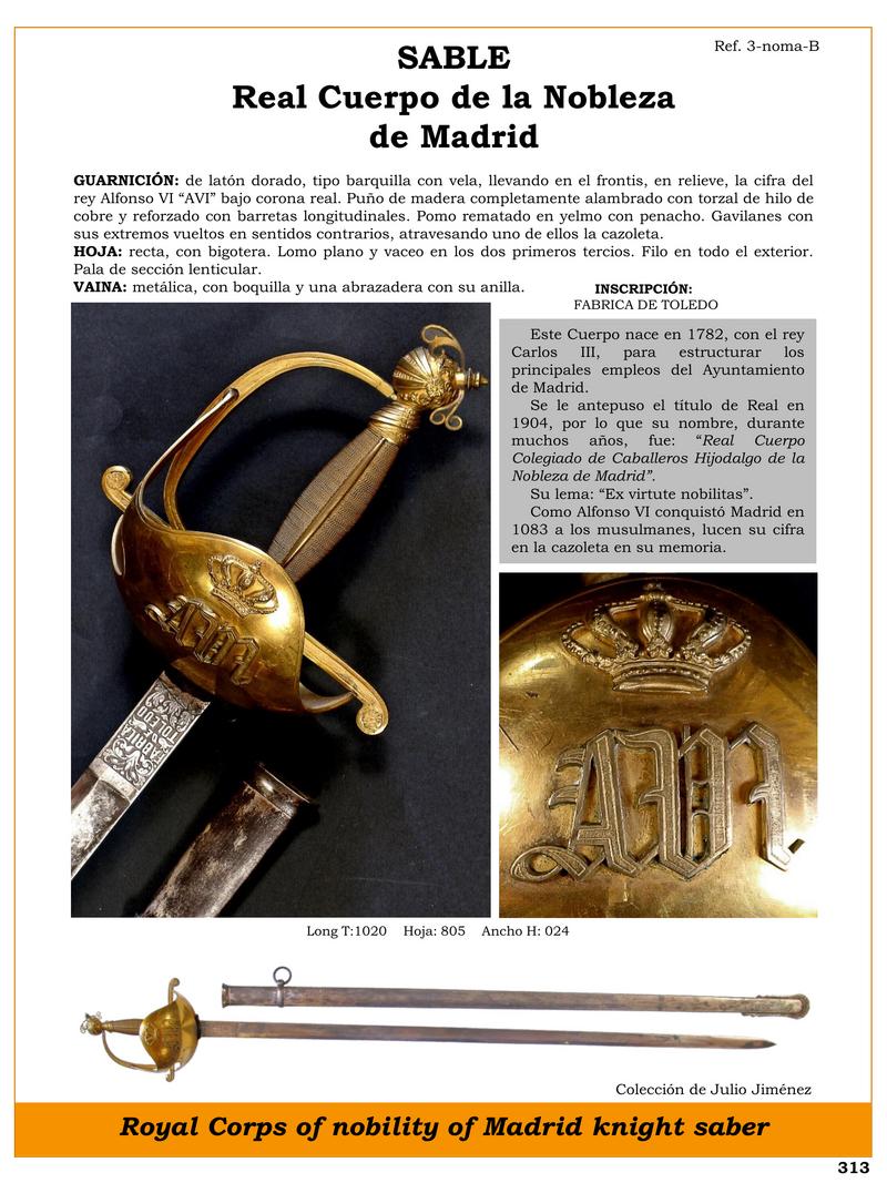 sable real cuerpo de la nobleza de madrid jpg 1744628964 1744650668 - Coltello Reale: Scopri la Sciabola della Nobiltà di Madrid