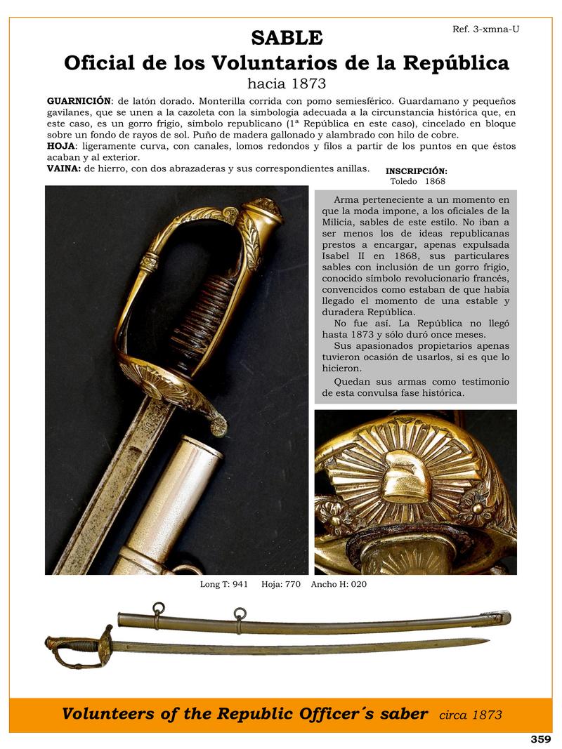 volunteers of the republic officers saber circa 1873 jpg 1745665771 1745687456 - Sciabola Storica degli Ufficiali Repubblicani: Un Tesoro del 1873