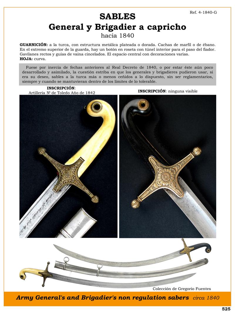 army generals and brigadiers non regulation sabers circa 1840 jpg 1748149764 1748171456 - Sciabole Non Regolamentari per Generali: Stile ed Esclusività