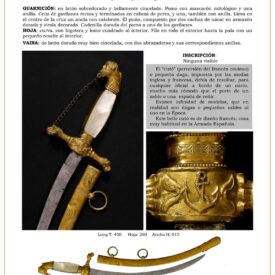 daga cut oficiales y guardiamarinas de la armada principios siglo xix jpg 1746918566 1746940400 275x275 - Spada di impugnatura Icona storica dell'esercito spagnolo