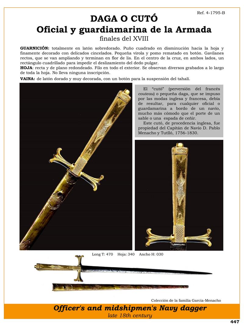 daga o cut jpg 1746486567 1746508280 - Daga Cutó: Eleganza e Funzionalità Marina del XVIII