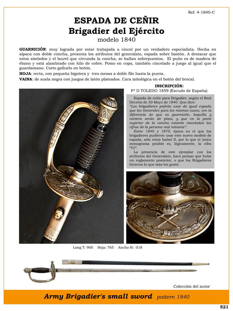 espada de ceir brigadier del ejercito modelo 1840 jpg 1748063367 1748085057 - Spada da Cintura Brigadiere 1840: Eleganza ed Esclusività