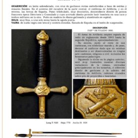 espada de ceir oficial de artillera modelo 1843 jpg 1748408964 1748430690 275x275 - Sciabola di Stato Maggiore 1843: Design Unico ed Elegante