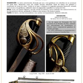 espada de montar granadero a caballo de la guardia real hacia 1825 jpg 1747825770 1747847476 275x275 - Sciabola della Guardia Reale: Eleganza e Funzionalità Storica