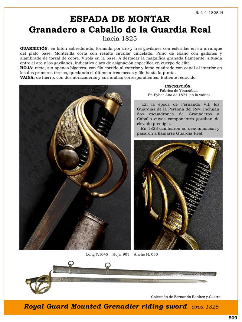 espada de montar granadero a caballo de la guardia real hacia 1825 jpg 1747825770 1747847476 - Spada da Cavalleggero a Cavallo: Storia e Valore