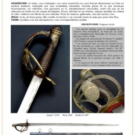 espada de montar oficial de caballera de la guardia real hacia 1825 jpg 1747804171 1747825861 275x275 - Spada Ufficiale delle Real Guardie: Storia e Dettagli