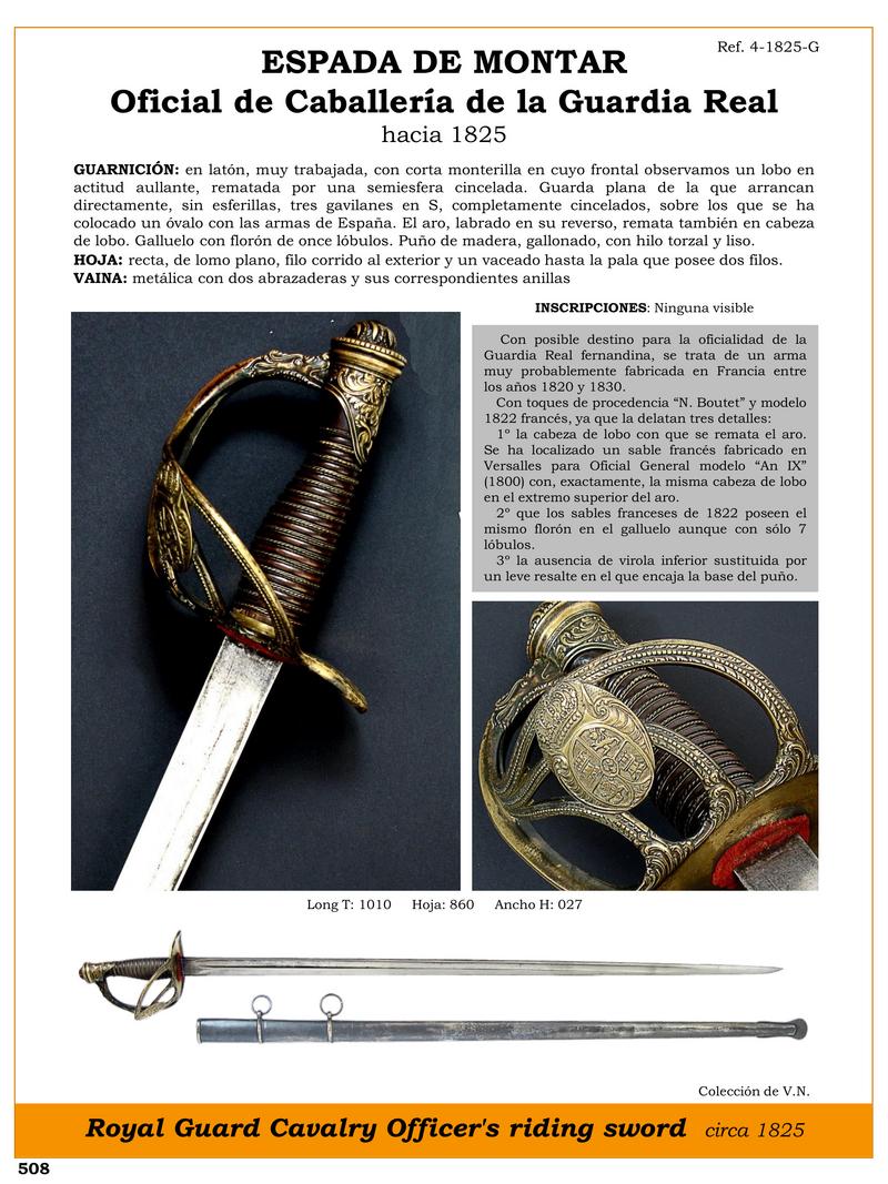espada de montar oficial de caballera de la guardia real hacia 1825 jpg 1747804171 1747825861 - Spada da Sella Reale: Ufficiale di Cavalleria 1825