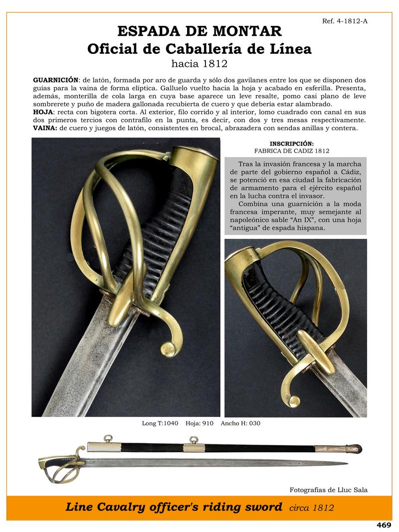 espada de montar oficial de caballera de lnea hacia 1812 jpg 1746961766 1746984066 - Spada da Montare per Ufficiale di Cavalleria 1812