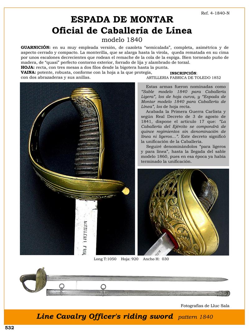 espada de montar oficial de caballera de lnea modelo 1840 jpg 1748279368 1748301081 - Spada da Cavaliere 1840: Storia e Caratteristiche Straordinarie