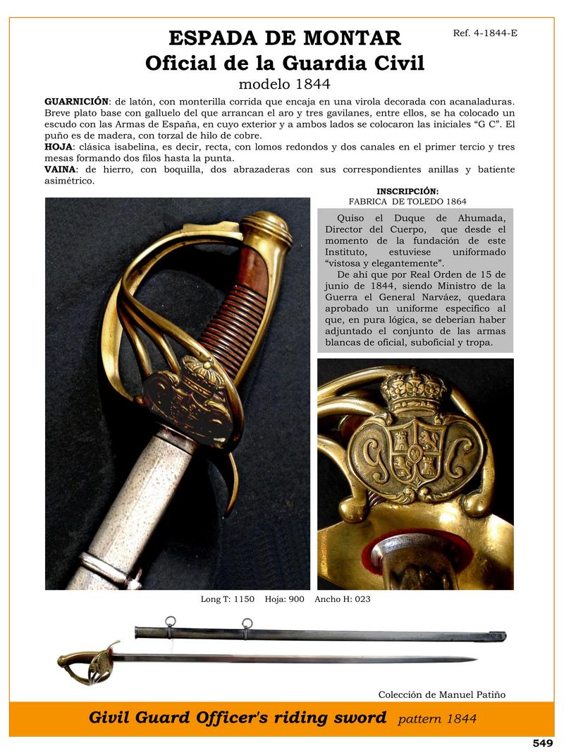 espada de montar oficial de la guardia civil modelo 1844 jpg 1748603371 1748614484 - Spada da Cavaliere Guardia Civile 1844: Design ed Eleganza