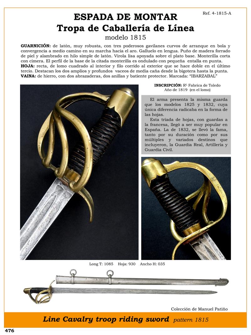 espada de montar tropa de caballera de lnea modelo 1815 jpg 1747112967 1747134645 - Spada da equitazione 1815: eleganza e storia per collezionisti