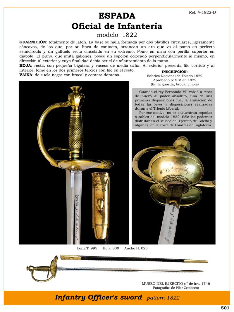 espada jpg 1747652967 1747674762 - Spada Ufficiale di Fanteria 1822: Storia e Design Unico