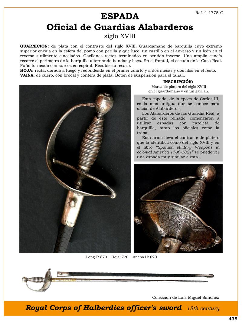 espada oficial de guardias alabarderos siglo xviii jpg 1746227369 1746249171 - Spada storica per ufficiali di alabardieri del XVIII secolo