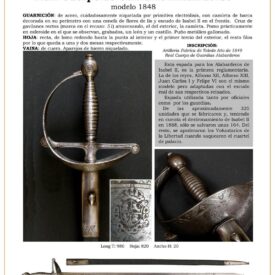 espada oficiales y tropa ref 4 1848 a real cuerpo de guardias alabarderos modelo 1848 jpg 1748689772 1748690127 275x275 - Spada storica per ufficiali di alabardieri del XVIII secolo