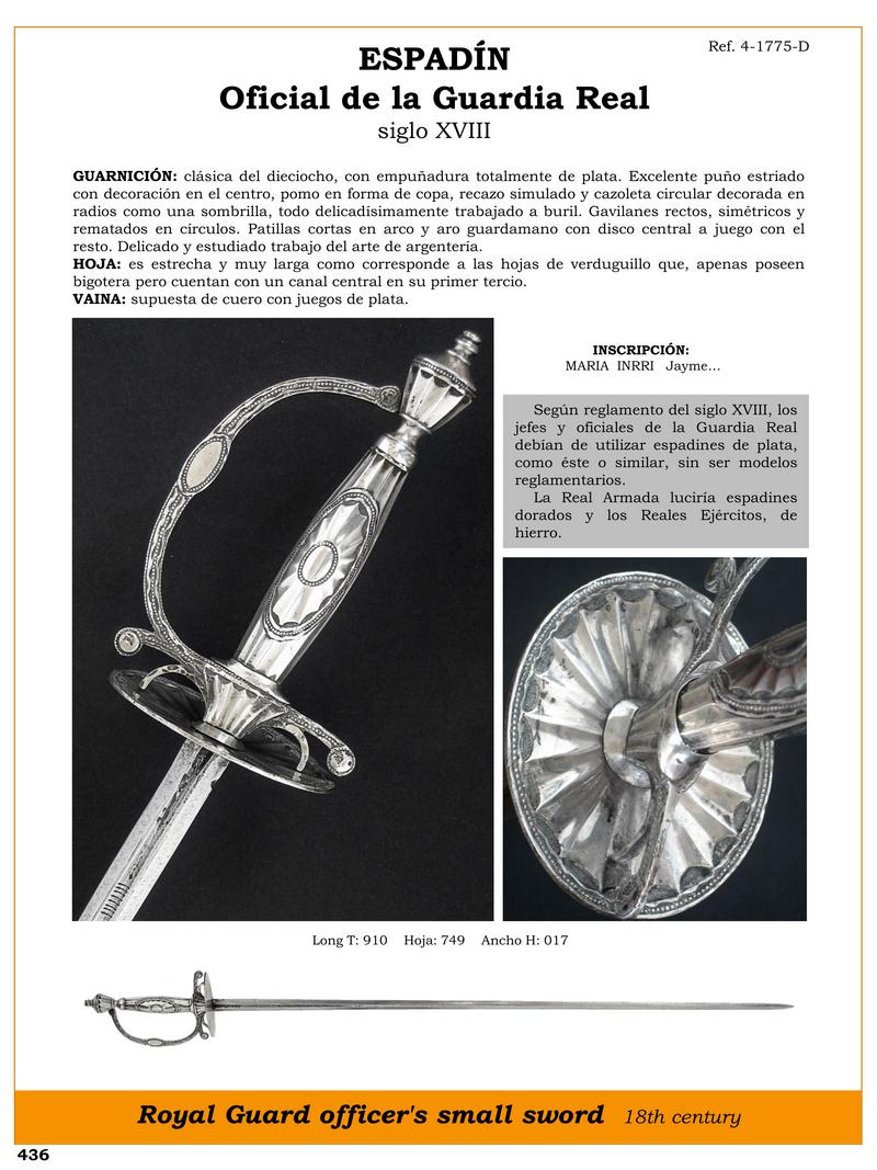 espadin jpg 1746248965 1746249680 - Espadín Della Guardia Reale: Eleganza Del XVIII Secolo