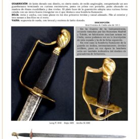 infantry officers saber circa 1811 jpg 1746940169 1746942093 275x275 - Spada ufficiale delle Guardie Reali waloniane del 1817