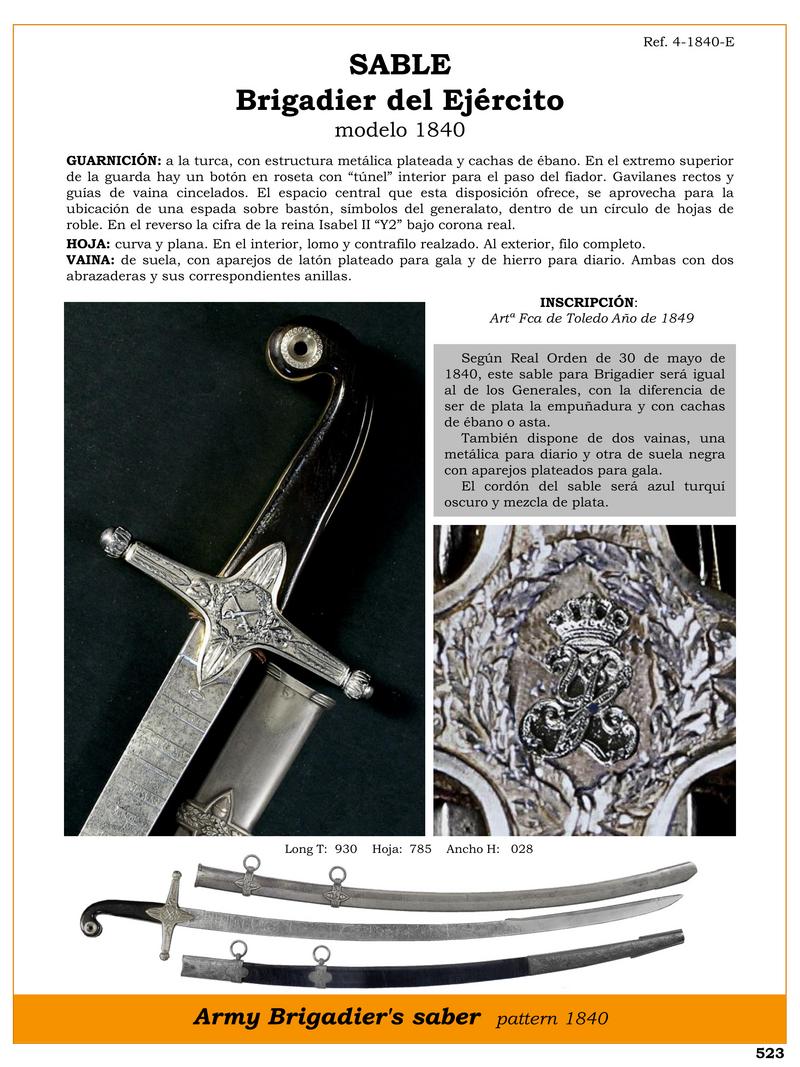 sable brigadier del ejrcito modelo 1840 jpg 1748106570 1748149265 - Sciabola Brigadiere 1840: Eleganza ed Esclusività Militare