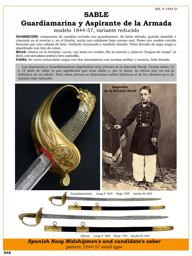 sable guardiamarina y aspirante de la armada modelo 1844 57 variante reducido jpg 1748581768 1748614324 - Sciabola Guardiamarina 1844-57: Design Curvo ed Elegante