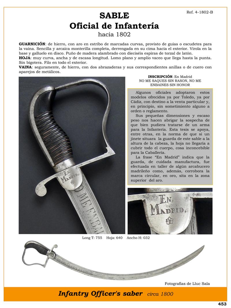 sable jpg 1746616223 1746637865 - Scopri la Sciabola da Fanteria del 1802 da Madrid