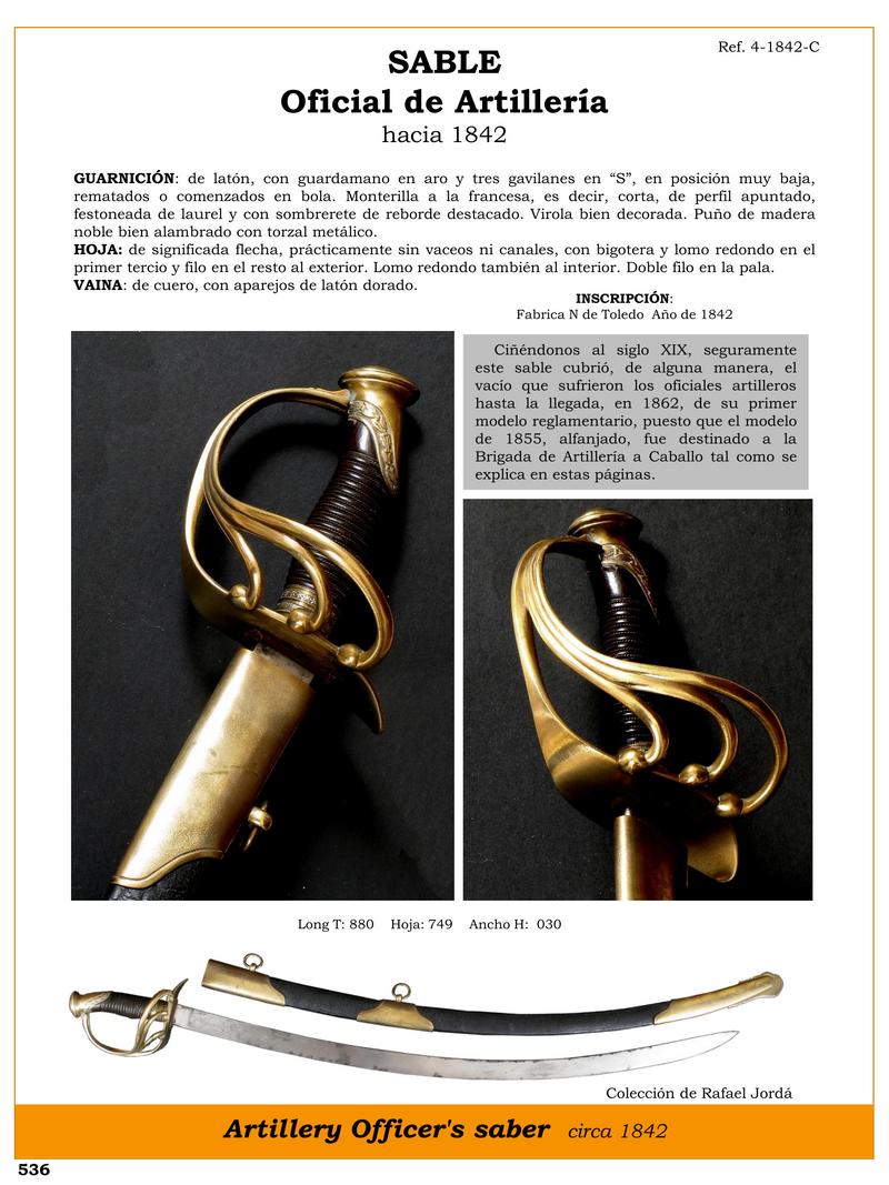 sable oficial de artillera hacia 1842 jpg 1748365768 1748387477 - Sciabola di artiglieria del 1842: storia e dettagli chiave