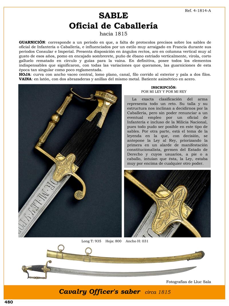 sable oficial de caballera hacia 1815 jpg 1747134568 1747156249 - Sciabola da ufficiale di cavalleria: storia e design unico