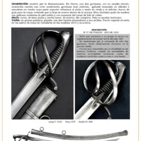 sable oficial de caballera ligera hacia 1820 jpg 1747501769 1747523432 275x275 - Sciabola Storica Della Milizia Nazionale: Un Tesoro Del 1820