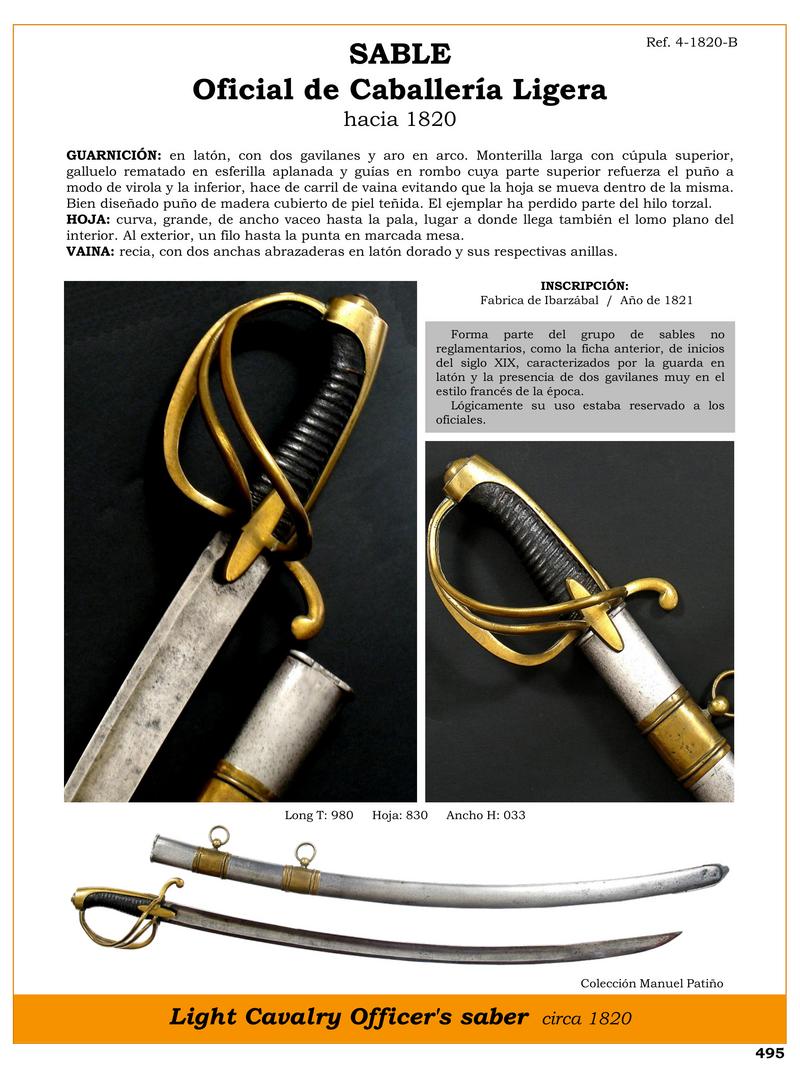 sable oficial de caballera ligera hacia 1820 jpg 1747523365 1747545025 - Spadino ufficiale di cavalleria leggera: eleganza e storia