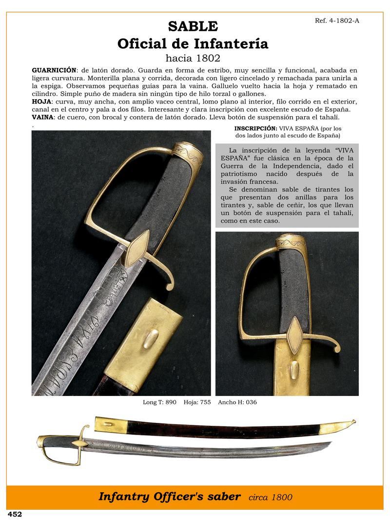 sable oficial de infantera hace 1802 jpg 1746595898 1746616304 - Saber d'Infanteria: Design Classico e Eleganza Storica