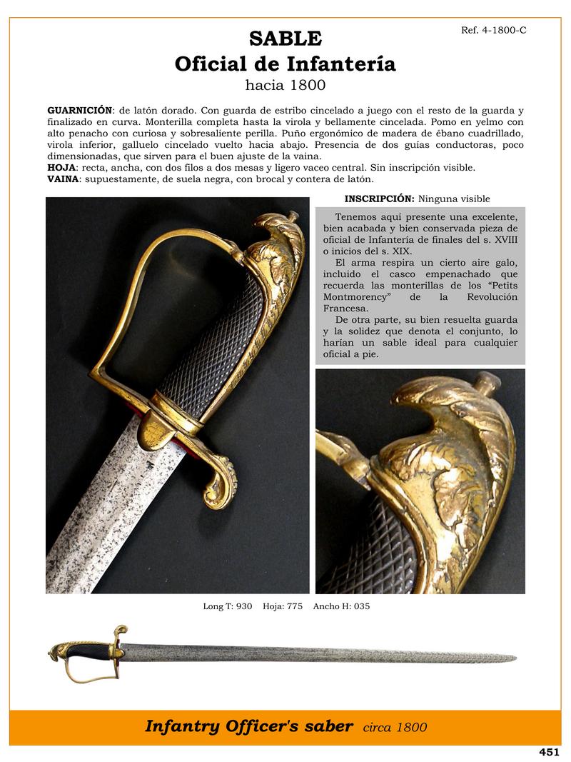 sable oficial de infantera hacia 1800 jpg 1746574552 1746593829 - Sciabola da ufficiale di fanteria: eleganza del XIX secolo