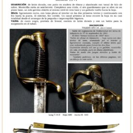 sable oficial de infantera modelo 1841 jpg 1748300964 1748323121 275x275 - Spada da cintura 1843: L'emblema dell'ufficiale di artiglieria
