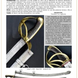 sable tropa de caballera ligera modelo 1822 jpg 1747631367 1747653185 275x275 - Spada Ufficiale di Fanteria 1822: Storia e Design Unico
