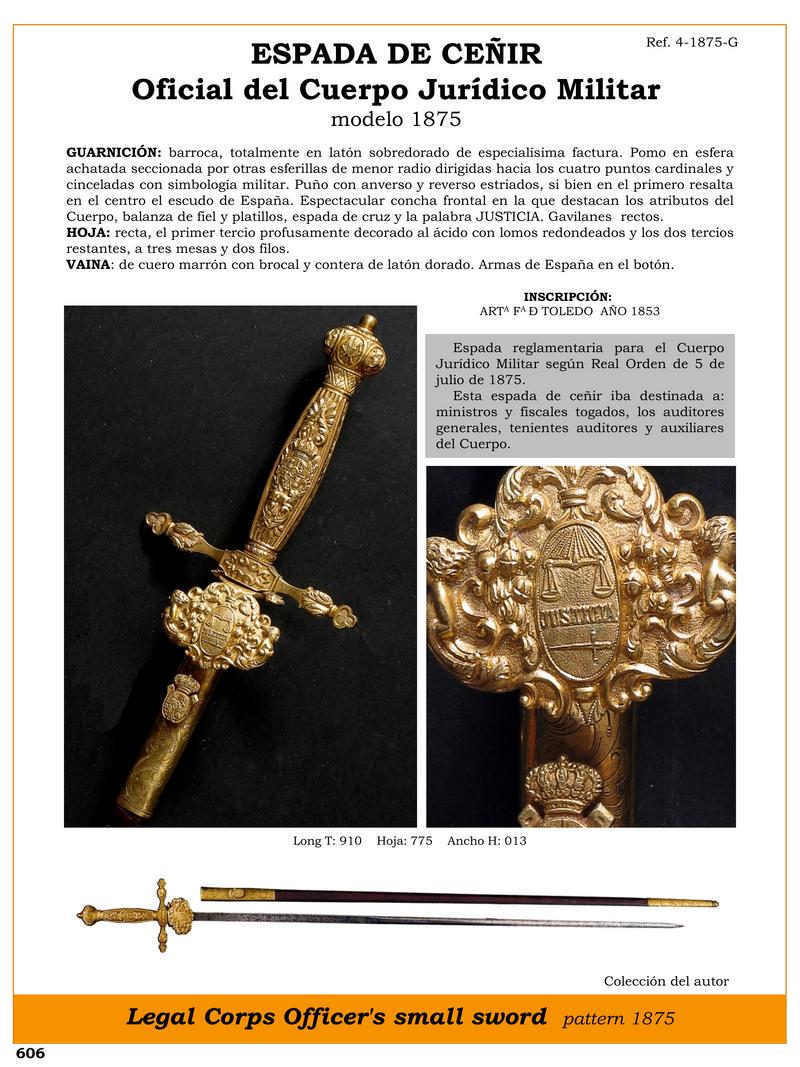 espada de ceir jpg 1749834564 1749834910 - Spada da impugnare 1875: l'eleganza del corpo giuridico militare