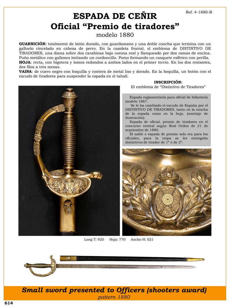 espada de ceir jpg 1750007363 1750007676 - Spada da cerimonia modello 1880: Premio di tiro per ufficiali