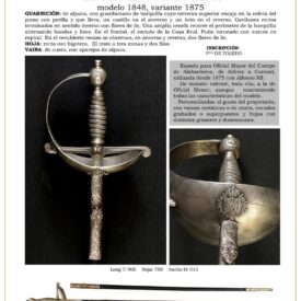 espada oficial mayor del real cuerpo de guardias alabarderos modelo 1848 variante 1875 jpg 1749753564 1749770073 275x275 - Spada da Cavalcatura Reale: Eleganza Militare 1875
