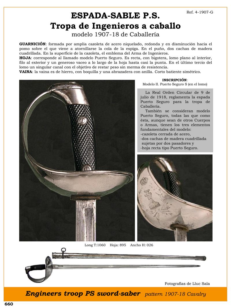 espada sable p s tropa de ingenieros a caballo modelo 1907 18 de caballera jpg 1750957770 1750960327 - Spada-Sciabola P.S.: L’Eleganza Militare della Cavalleria