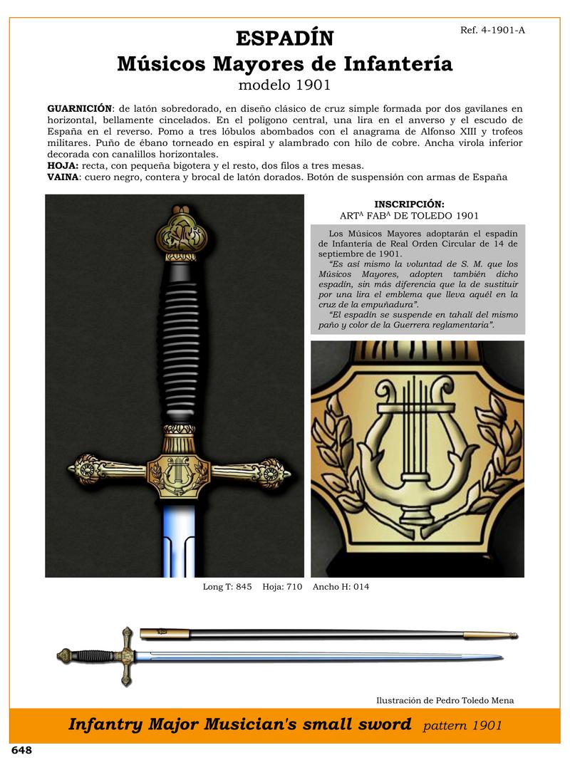 espadn msicos mayores de infantera modelo 1901 jpg 1750720163 1750720491 - Spadino da Fanteria 1901: Eleganza e Tradizione Militare