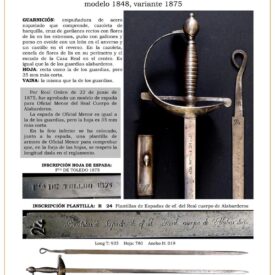 guarnicin espada oficial menor del real cuerpo de guardias alabarderos modelo 1848 variante 1875 jpg 1749726625 1749727094 275x275 - Spada da Cavalcatura Reale: Eleganza Militare 1875
