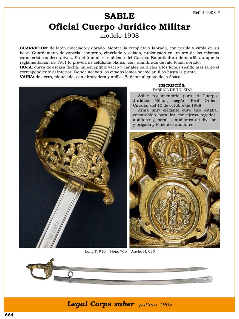 sable oficial cuerpo juridico militar modelo 1908 jpg 1751044168 1751044509 - Sciabola Regolamentare 1908: Eleganza e Distinzione Militare