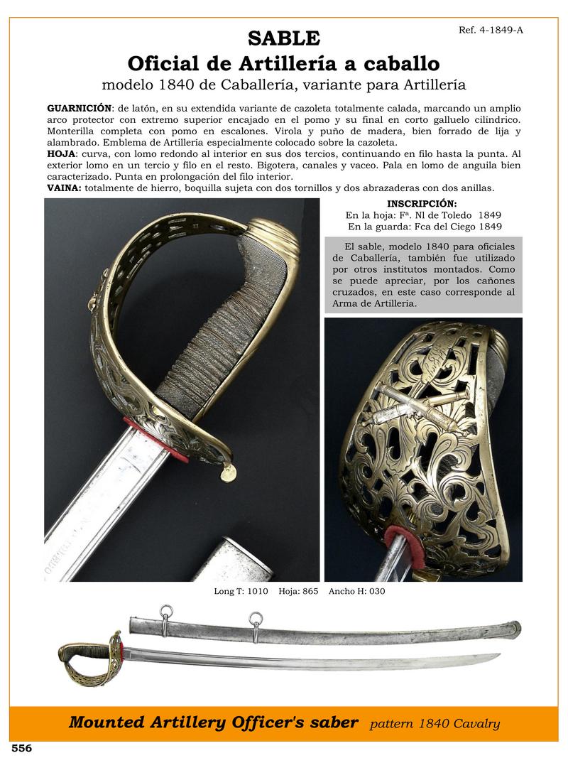 sable oficial de artillera a caballo jpg 1748732965 1748755166 - Sciabola da Artiglieria 1840: Storia e Design Unico