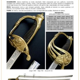 sable oficial de artillera modelo 1862 jpg 1749337764 1749338077 275x275 - Sabbia Da Artiglieria Montata Modello 1862: Design e Qualità