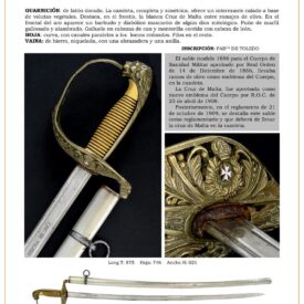 sable oficial de sanidad militar modelo 1886 variante 1909 jpg 1751108965 1751109289 275x275 - Sciabola degli Usseri di Pavia 1909: Un Gioiello Storico e Raro